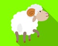 Ram smell icon, flat style