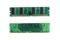 RAM Stick of computer (random access memory) isolated on white. Royalty Free Stock Photo