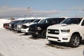 Multiple Ram Truck Dealership. Ram is a subsidiary of Fiat Chrysler Automobiles.