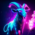 Ram zodiac sign, astrology horoscope background, 3d illustration Generative AI Royalty Free Stock Photo