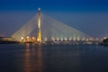 Rama8 bridge Royalty Free Stock Photo