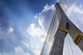 Rama8 bridge with clouds in Thailand Royalty Free Stock Photo