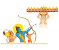 Rama killing Ravana during Dussehra