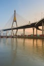 Rama9 Suspension bridge over watergate