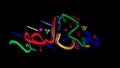 Ramadan - arabic caligraphic text. Animated rotating color text.