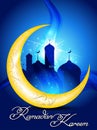 Ramadan background with mosk