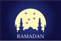 Ramadan backgrounds, mosques and moons with Islamic nuances