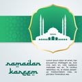 Ramadan card, Islamic new year, Eid Fitri card design template