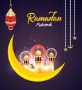 Ramadan Celebration background with mosk Royalty Free Stock Photo