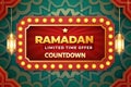 Ramadan countdown, limited-time offer Royalty Free Stock Photo