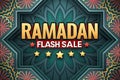 Ramadan Flash Sale Banner (2 Royalty Free Stock Photo