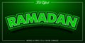 Ramadan green editable text effect