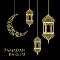 Ramadan greeting card Royalty Free Stock Photo