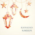 Ramadan greeting card template