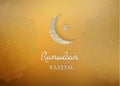 Ramadan greetings background. Ramadan Kareem means Ramadan the Generous Month Royalty Free Stock Photo