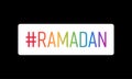 ramadan hashtag Royalty Free Stock Photo