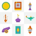 Ramadan icons vector set