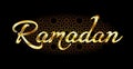 Ramadan illustration. Wishing -Ramadan kareem or Ramathan mubarak- means: have a blessed month of Ramadan. Ramadan- month o Royalty Free Stock Photo