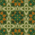 Ramadan Islam building inside seamless pattern