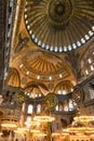 Ramadan or islamic concept vertical photo. Interior view of Hagia Sophia