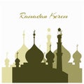 ramadan islamic vector mosque stock illustration