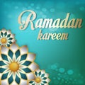 Ramadan kareem background, with golden mandala vector illustration Royalty Free Stock Photo