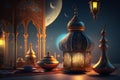 Ramadan Kareem background, Islamic religion. Generative Ai