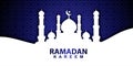 Ramadan Kareem banner background design illustration Royalty Free Stock Photo