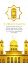 Ramadan kareem banner design template for islamic festival celebration