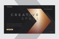 Bronze Grain Texture banner of landing page Royalty Free Stock Photo