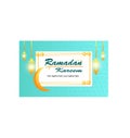 Ramadan Kareem beautiful greeting card template Royalty Free Stock Photo