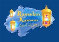 Ramadan Kareem Calligraphy, Traditional Lanterns