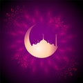 Ramadan kareem eid festival card decorative background Royalty Free Stock Photo
