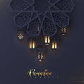 Ramadan Kareem greeting card.