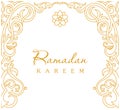 Ramadan Kareem, greeting vector background. Arch