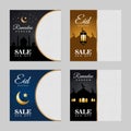 Ramadan Kareem Happy Eid Mubarak Sale Discount Banner