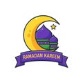 Ramadan Kareem icon design illustration Royalty Free Stock Photo