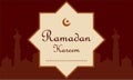 Ramadan kareem and mubarak greeting background islamic illustration