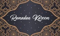 Ramadan kareem and mubarak greeting background islamic illustration