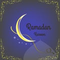 Ramadan kareem Poster Royalty Free Stock Photo