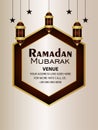 Ramadan kareem realistic islamic lantern on light background