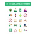 RAMADAN KAREEM SOON ICON PACK Royalty Free Stock Photo