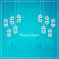 Ramadan Kareem traditional muslim festival islamic background design