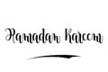 Ramadan Kareem Typography Lettering Text Vector Design Quote