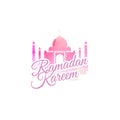 Ramadan Kareem. Vector religious illustration.