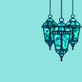 Ramadan lantern background