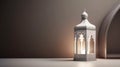 Ramadan lantern isolated. Arabic decoration lamp on white background