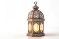 Ramadan Lantern Ã¢â¬\' Traditional Decorative Light on White Background Royalty Free Stock Photo