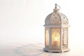 Ramadan Lantern Ã¢â¬\' Traditional Decorative Light on White Background Royalty Free Stock Photo