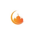 Ramadan logo template vector